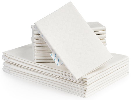 Scutece - Aleze Beberoyal Premium, 60 x 60 cm, 20 Bucăți - Impermeabile, Absorbție 1500ml, Fixare Autoadezivă, 6 straturi