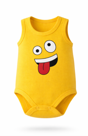 Body - Body cu Imprimeu Emoji Zâmbitor, Bebe jucaus