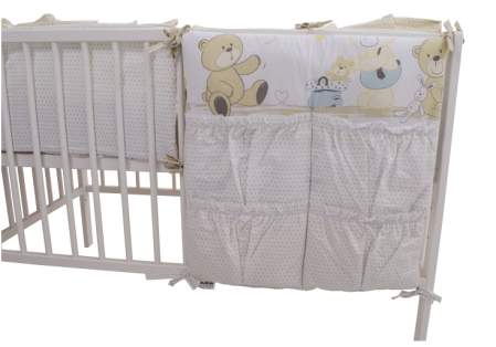 Buzunar pentru accesorii - Buzunar Patut MyKids Teddy Play Bej