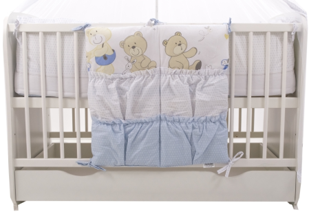 Buzunar pentru accesorii - Buzunar Patut MyKids Teddy Play Blue