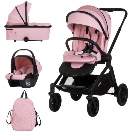 La plimbare - Carucior Chipolino Magnum 3 in 1 pink marshmallow