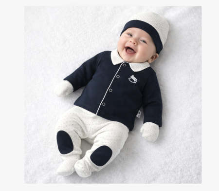 Haine bebe baietei - Compleu 5 piese, calut