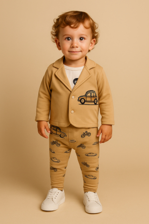 Costum botez - Costum 3 piese, Cu hacheta