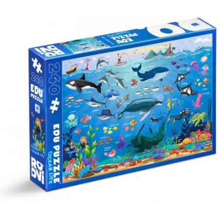 Noutati - EDU PUZZLE - 240 PCS - VIATA DIN OCEANE - EDITIA II