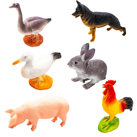 Noutati - Figurine animale domestice, 6 buc/set