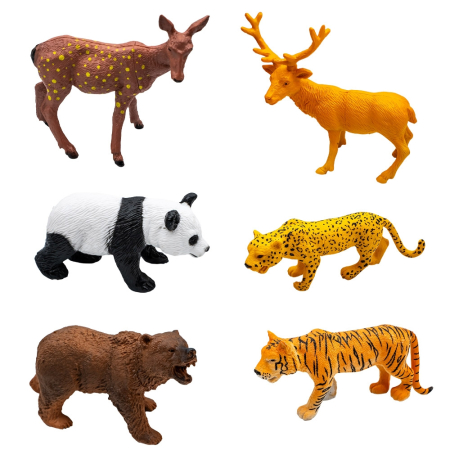 Noutati - Figurine animale salbatice, 6 buc/set