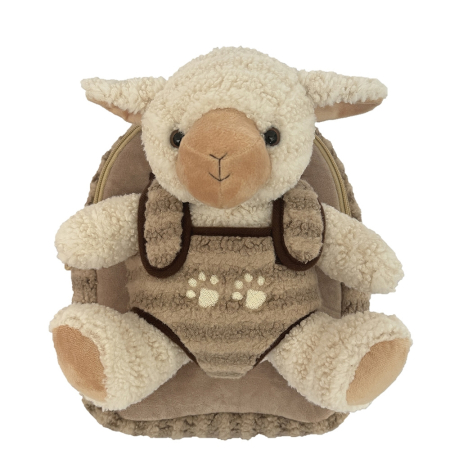 La scoala - Ghiozdan gradinita Baby Animals, 23x8x28 cm, LITTLE LAMB - S-COOL