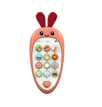 Jucarii interactive bebe - Jucarie interactiva, Morcov siliconat