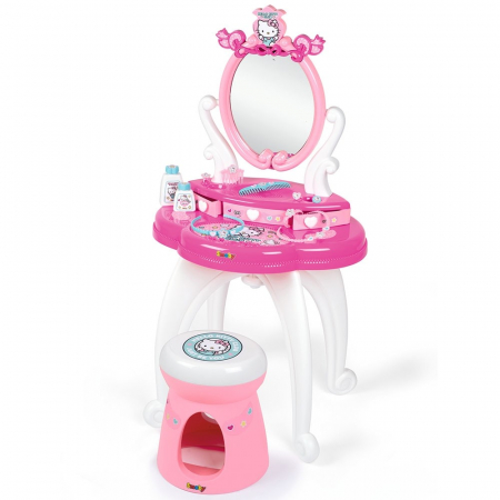 Jucarii - Jucarie Smoby Masuta de machiaj Hello Kitty Hairdresser 2 in 1