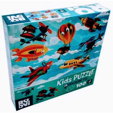 Noutati - KIDS PUZZLE 100 AIRCRAFTS
