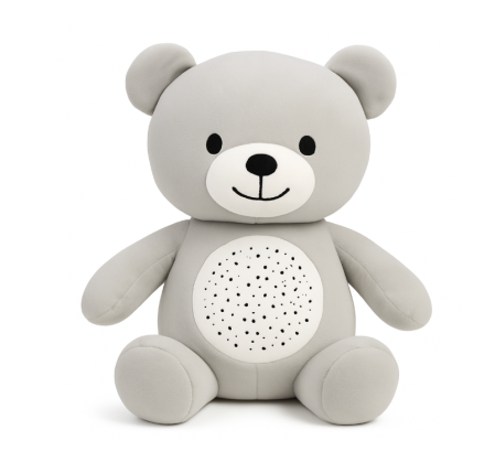 Jucarii tip Montessori - Little Dreamer, proiector, ursulet, crem