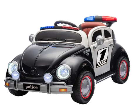 Masinute electrice - Masina politie cu acumulator, 2 motoare, 12V