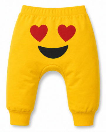 Pantaloni de exterior - Pantaloni cu Imprimeu Emoji, Iubirica
