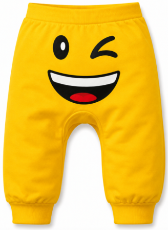 Pantaloni de exterior - Pantaloni cu Imprimeu Emoji, Smecherila