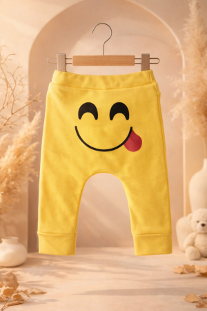 Pantaloni de exterior - Pantaloni cu Imprimeu Emoji Zâmbitor, Mâncacila