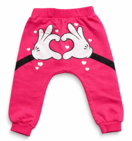 Haine bebe fetite - Pantaloni fetite, cu tur, 12-18 luni