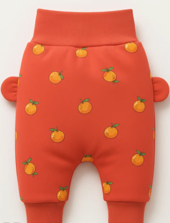 Pantaloni de casa - Pantaloni, pentru copii, calitate premium, Model Portocale