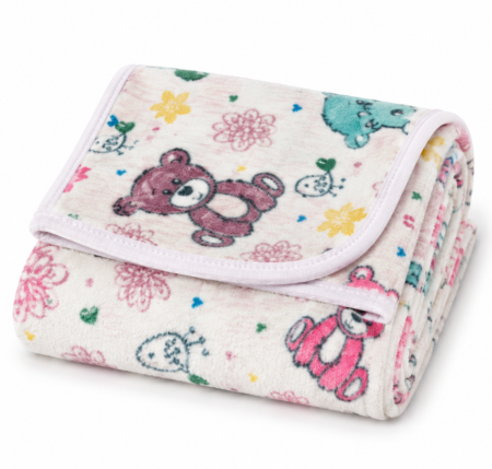 Haine bebe baietei - Păturică din polar pentru bebeluși, Multicolor