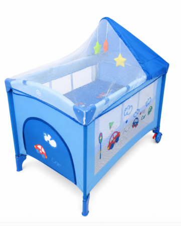Patuturi si tarcuri pliabile - Patut bebe, cu 2 nivele, Copertina impotriva insectelor inclusa