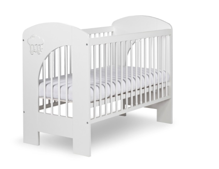 Patut din lemn - Patut copii din lemn KLUPS NEL Cloud Alb