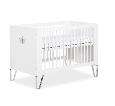 Patut din lemn - Patut lemn copii Klups Blanka Alb