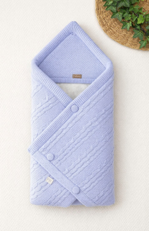 Paturele - Portebebe, tricotat, colectie Lux, Albastru