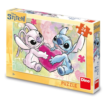 Noutati - Puzzle 24 piese, Stitch: Love story - DINO TOYS