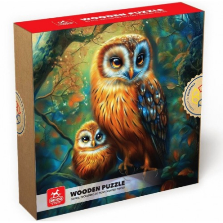 Noutati - PUZZLE LEMN 50 PCS - VULPE
