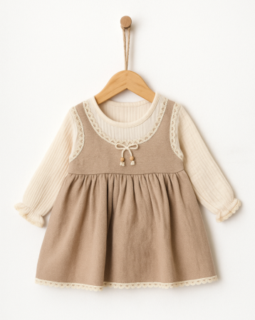 Rochite - Rochita cu bluza si siret, Bej