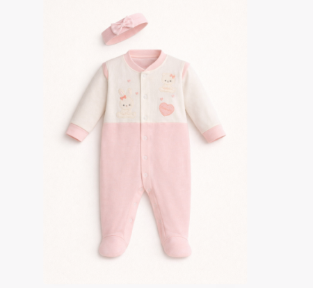 Salopete - Salopeta cu bentita asortata, Ursulet si iepuras