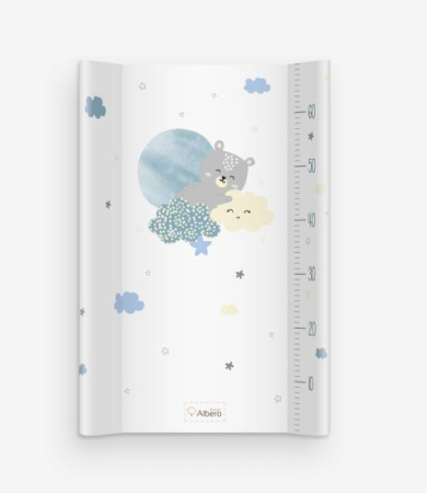 Noutati - Saltea de infasat bebe cu intaritura 70x47,5 Klups Teddy Bear 419