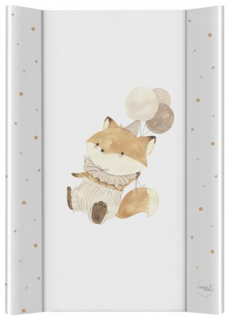 Saltea patut - Saltea de Infasat Ceba Baby Ultra Light 1.2kg, 50x70cm, cu Intaritura, Grosime 3cm, Sistem Siguranta si Anti-Alunecare, Vulpea Petrecareata