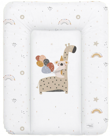 Saltea patut - Saltea de Infasat Moale, 50x70cm, Suprafata Aderenta, Ceba Baby, Girafa