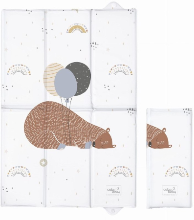 Saltea patut - Salteluta pliabila pentru infast, ideala voiaj, 60x40 cm, Ceba Baby, ​​​Big Bear