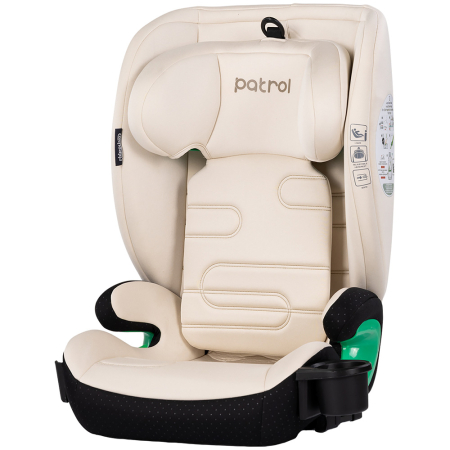 Scaun si scoica auto - Scaun auto Chipolino Patrol I-Size 100-150 cm cu sistem Isofix cashmere