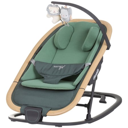 Pentru bebe - Scaunel balansoar Chipolino Senso basil wood