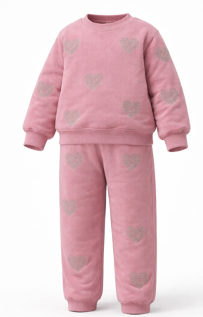 Noutati - Set 2 piese, haine fete, Inimioare