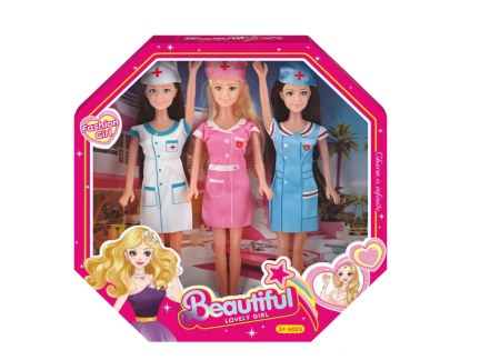 Papusi, plusuri, zane si figurine - Set 3 papusi , Asistente