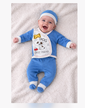 Noutati - Set 3 piese, bebe baietel