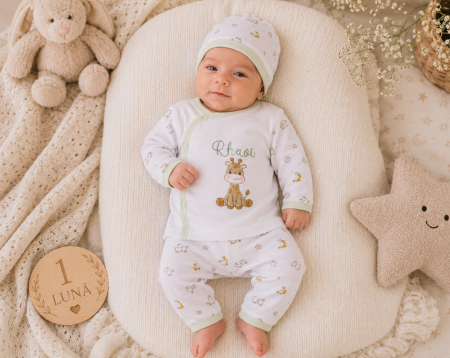 Costumase toamna-iarna - Set 3 piese, Bebe nazdravan, 0-3 luni