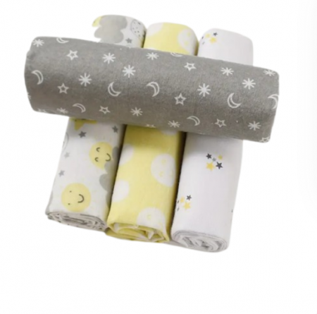 Haine bebe fetite - Set 4 scutece model cu stelute