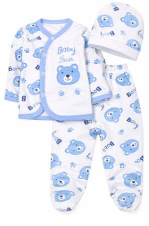 Promotii - Set bebeluși, 3 piese, Baby Bear, 0-3 luni