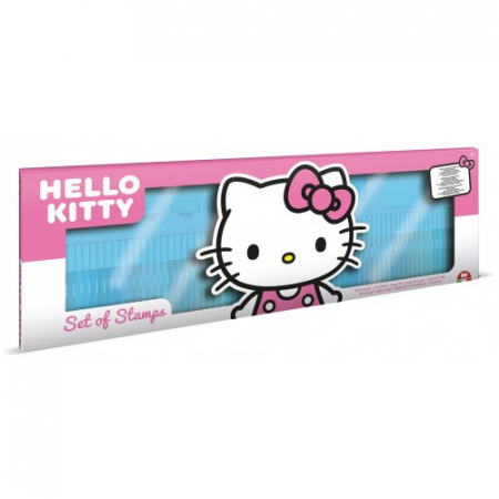 Jucarii - SET CREATIE MEGA - STAMPILE CU PERSONAJUL HELLO KITTY - 96 PCS - ( 86 CM )