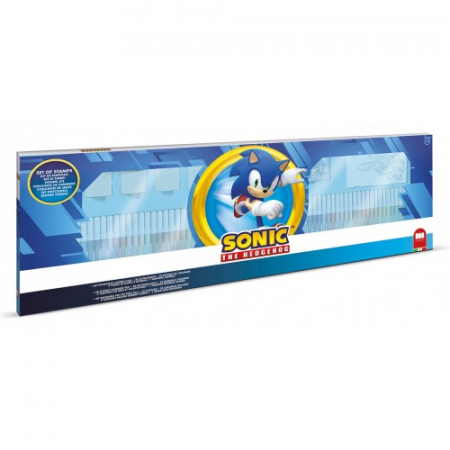 Jucarii - SET CREATIE MEGA - STAMPILE CU PERSONAJUL SONIC - 96 PCS - ( 86 CM )
