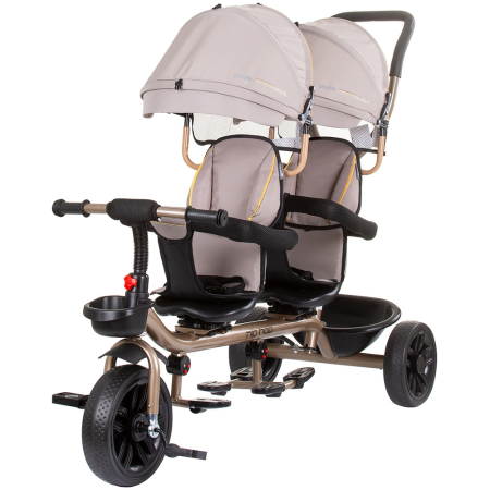 Pentru bebe - Tricicleta gemeni Chipolino Hip Hop sand