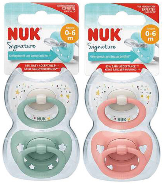 Suzeta NUK pentru bebeluși - Set 2 suzete  0 - 6  luni [1]