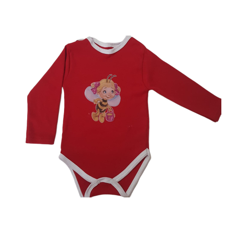 Marime 6 - 9 luni - Body copilasi model maneca lunga Bumbac 100% - Fabricat în România