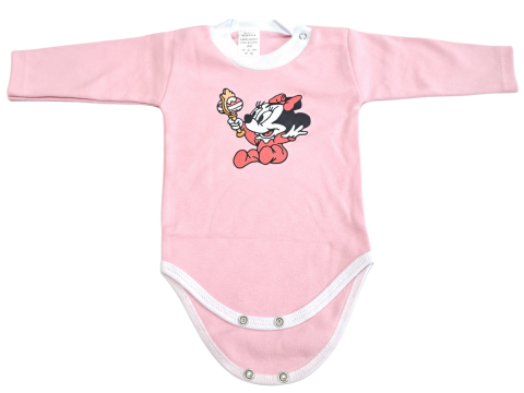 Hainute 3 - 6 luni - Body bebelusi model maneca lunga Bumbac 100% - Fabricat în România