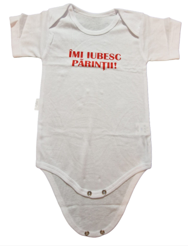 Hainute 12 - 18 luni - Body bebelusi si copilasi model maneca scurta Bumbac 100% - Fabricat în România