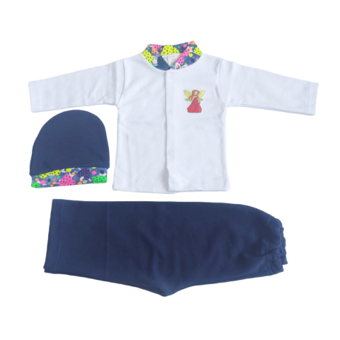 Hainute 3 - 6 luni - Set 3 piese hăinuțe copilasi , Fabricat in Romania, Bumbac